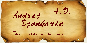 Andrej Đanković vizit kartica